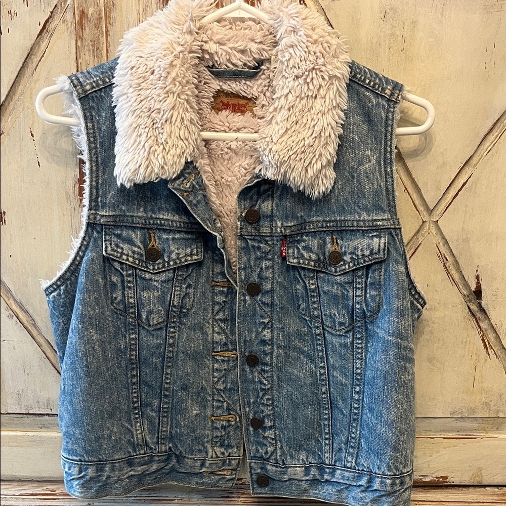 RARE Cotton Levi’s Jean vest